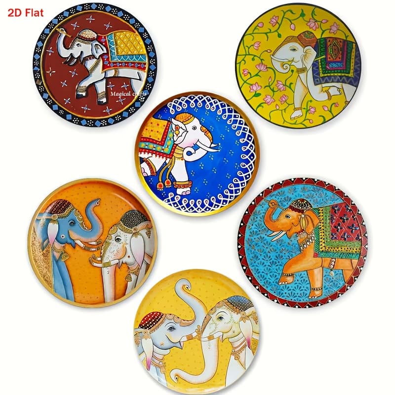 TEMU Set Of 6 Wooden Coasters Featuring , Perfect For Home , Cafes, Offices, And , A Decor Gift For Year