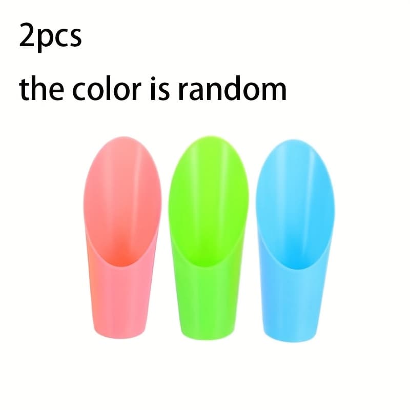 TEMU 2pcs Plastic Soil Tool For Succulent Planting Small Soil Shovel Bucket For Indoor Plant Care And Seedling Transplanting-random Color