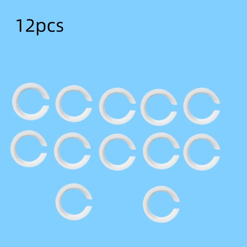 TEMU 12pcs E27 To E14 Lampshade , Circular Washer, Screw Lampshade Pressure Reducing Washer E27 Lampshade Ring, 42mm To 29mm Lampshade Converter Ring, Plastic Lampshade Replacement Parts