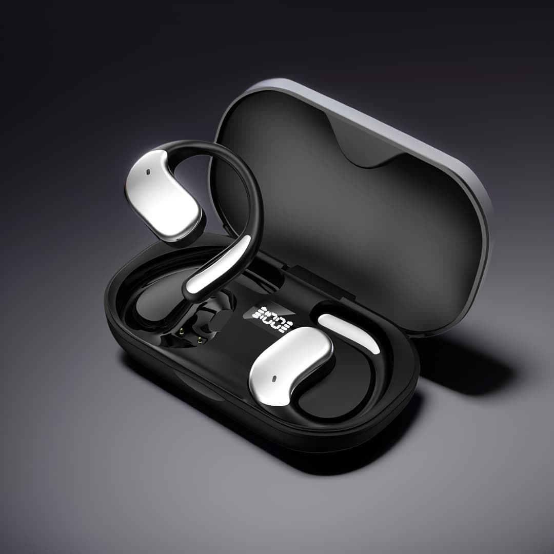 TEMU Briame Wireless Sport Earbuds - Wireless Headphones With Led Display, In-ear Earphones With Mic, Case, Long-lasting For Iphone Devices, Wireless Tws Headphones With Boost