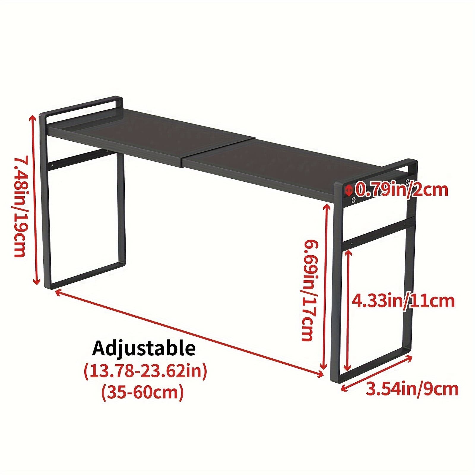 TEMU 1pc Small Narrow Tall Shelf For Kitchen Windowsill Organizer Stackable Shelves Bathroom Sill Thin Shelves For Narrow Spaces Counter Window Plant Rack, Standing Shelf, Standing Shelf