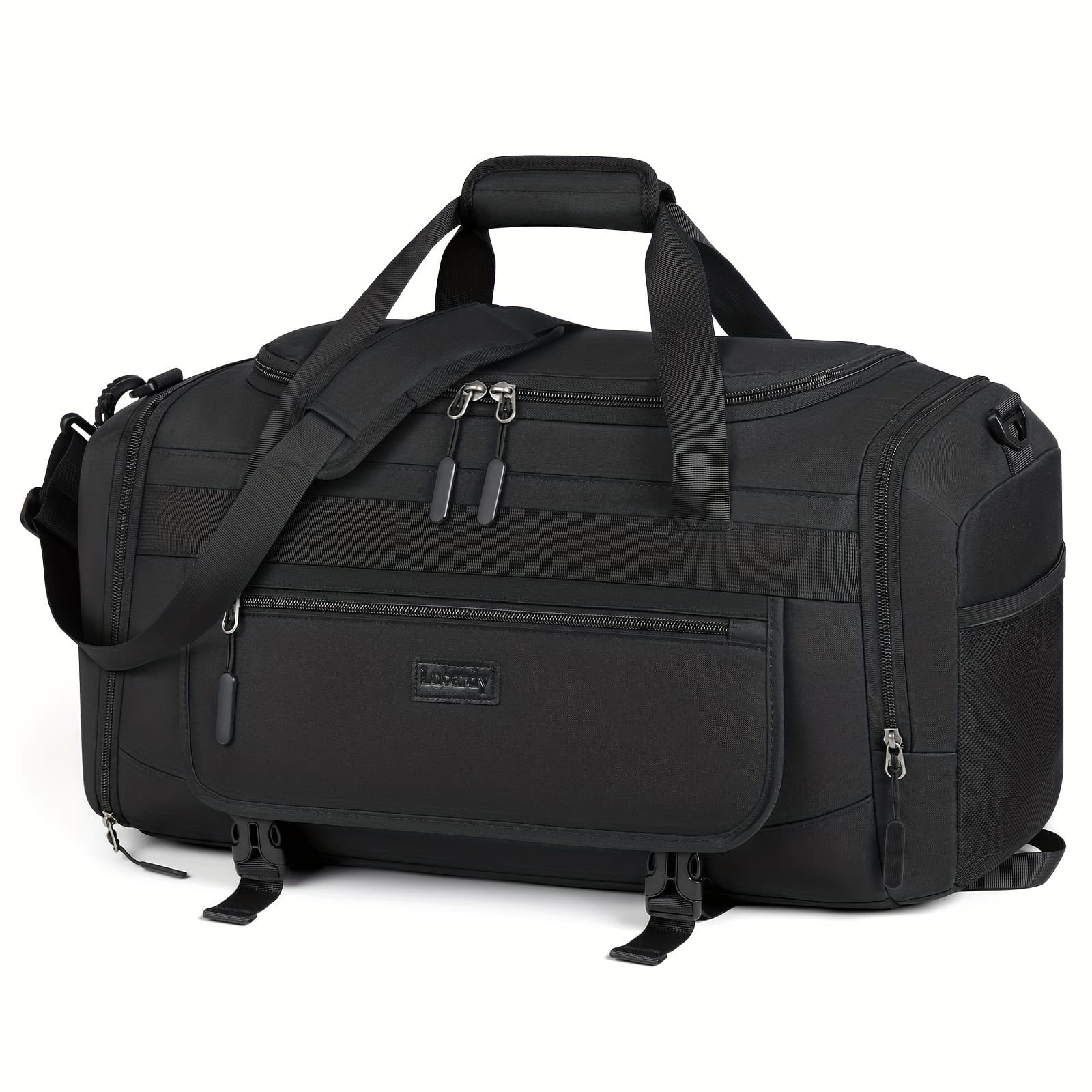 TEMU Gym Bag Sports Duffel Bag 40l Travel Duffle Bag Carry On Bag With Wet Pocket & Shoe Compartment Large Duffle Bags For Men Women, Weekender Overnight Bag, Travel Bag, Beach Bag