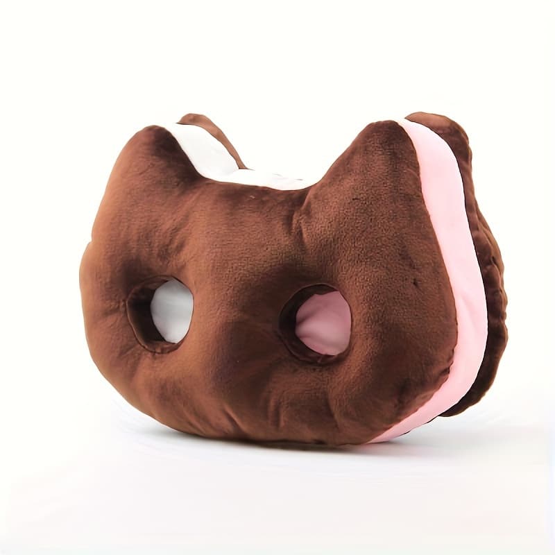 TEMU Cookie Brownie Kitten Plush, 9 Inches Cute Cartoon Anime Game Toy, Space Universe Soft Plushies Cushion, Cat Sleeping Doll Toy Halloween Birthday Gift For Kids, Room Decoration