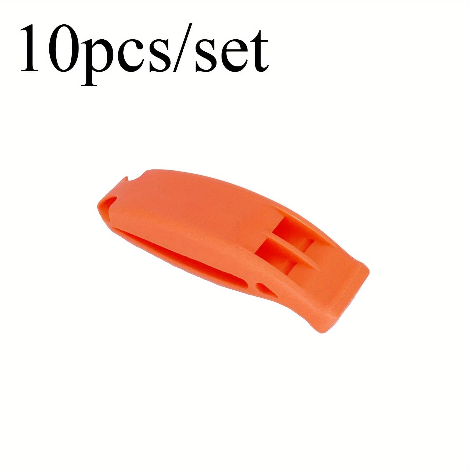 TEMU 5pcs/10pcs Outdoor Dual-frequency Life Saving Whistles, With Anti-support , Lightweight And Portable For Use