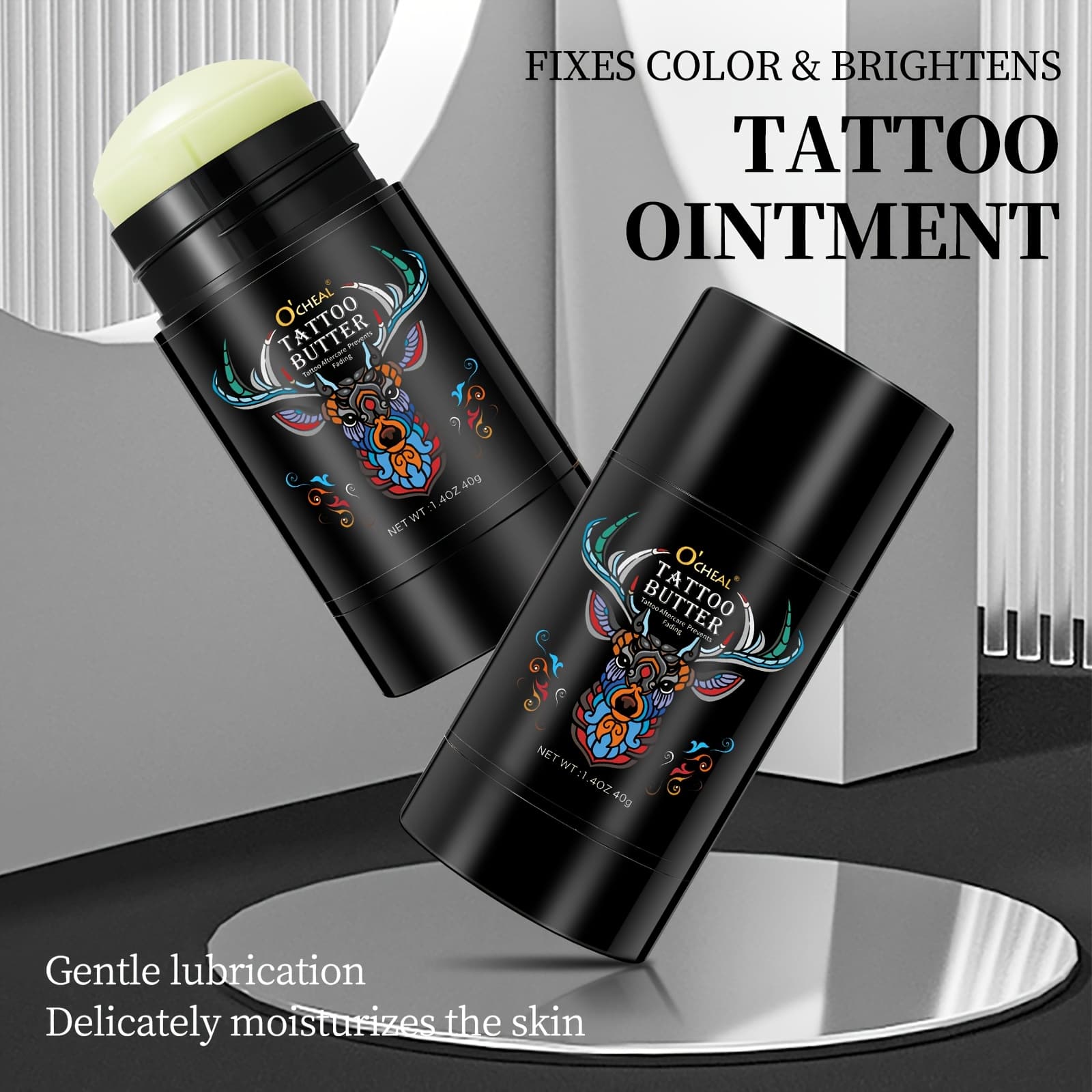 TEMU Cream Stick, Color Fixing And Brightening, Care, , Long-lasting Protection, Making Tattoos More Colorful, Suitable For Tattoo Styles