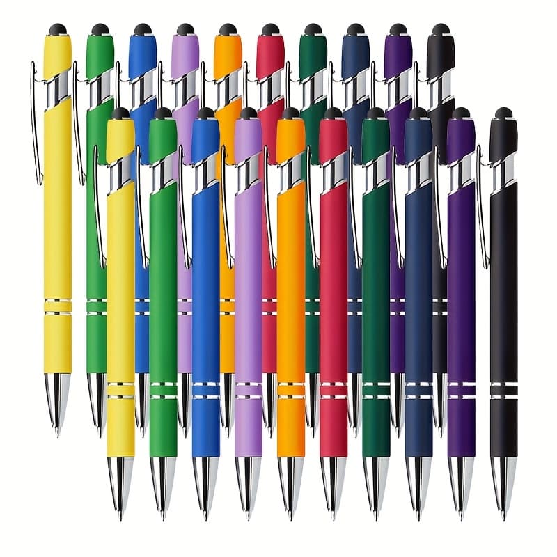 TEMU 20pcs/lot Matte Ballpoint Pen Creative Pen Writing Gel Pen Stationery Office School Supplies