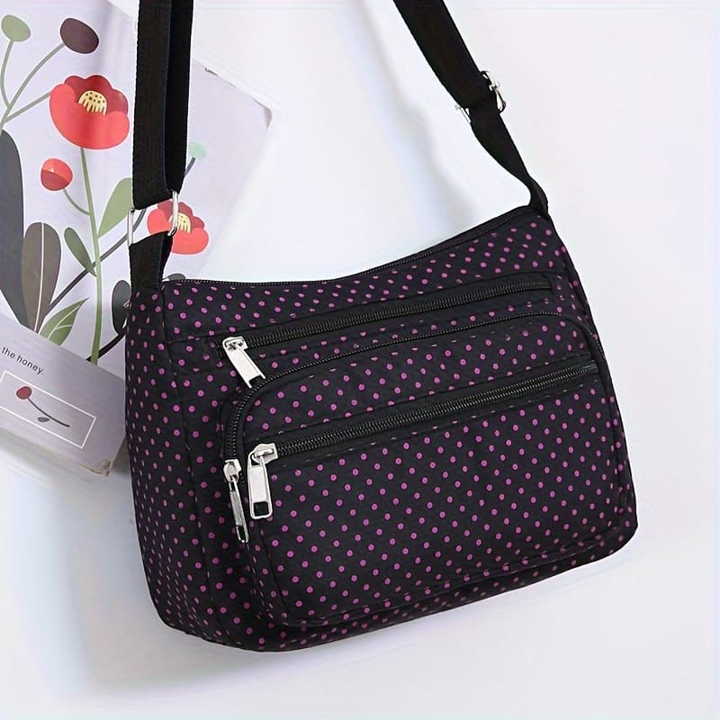 TEMU Women's New Korean-style Single-shoulder Nylon Large-capacity Dumpling Bucket Bag, Japanese Vintage Tote Bag, Crossbody Bag