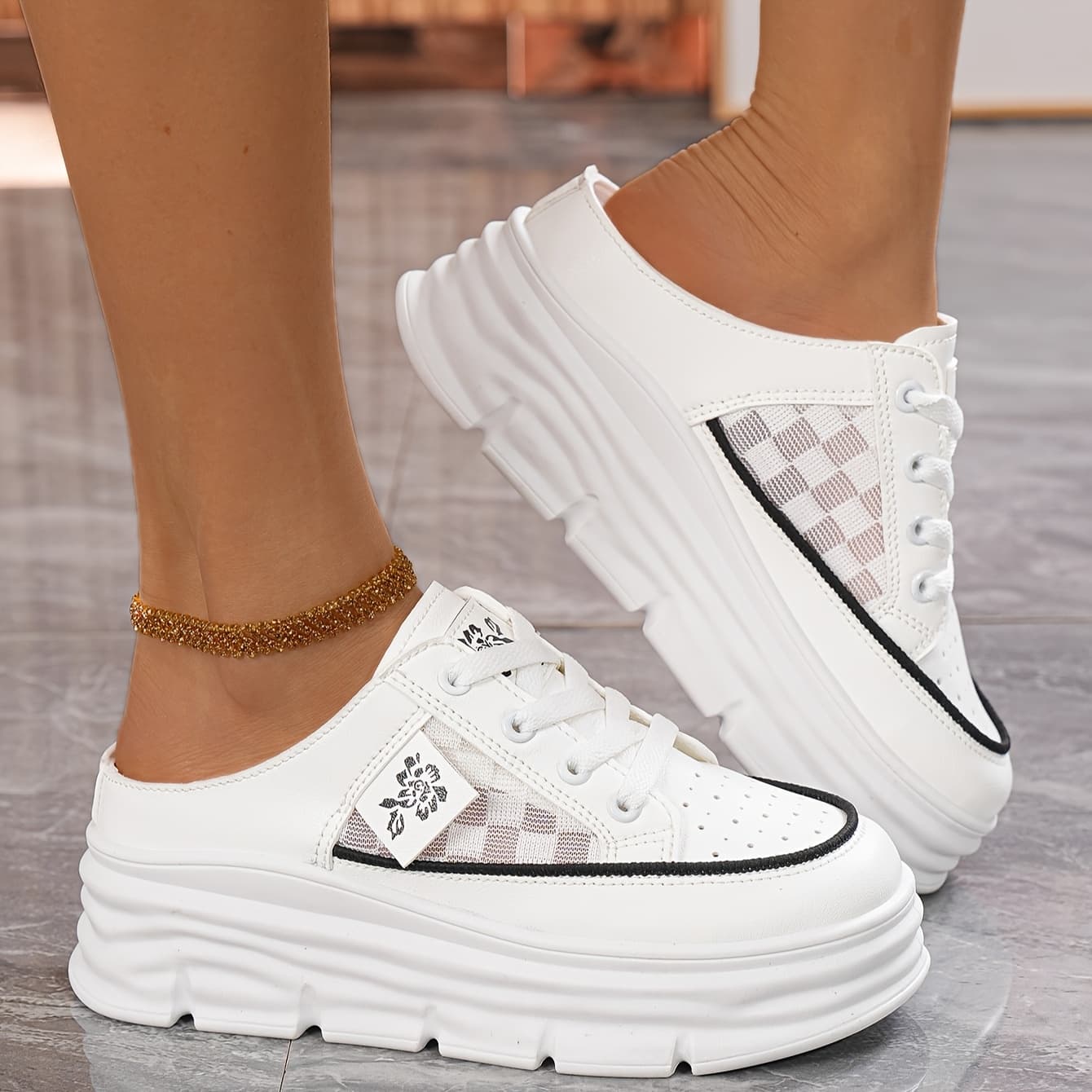 TEMU Summer Women's Slippers Sandals Versatile Comfortable Flat Shoes Casual Shoes Sports Shoes, Women Shoes