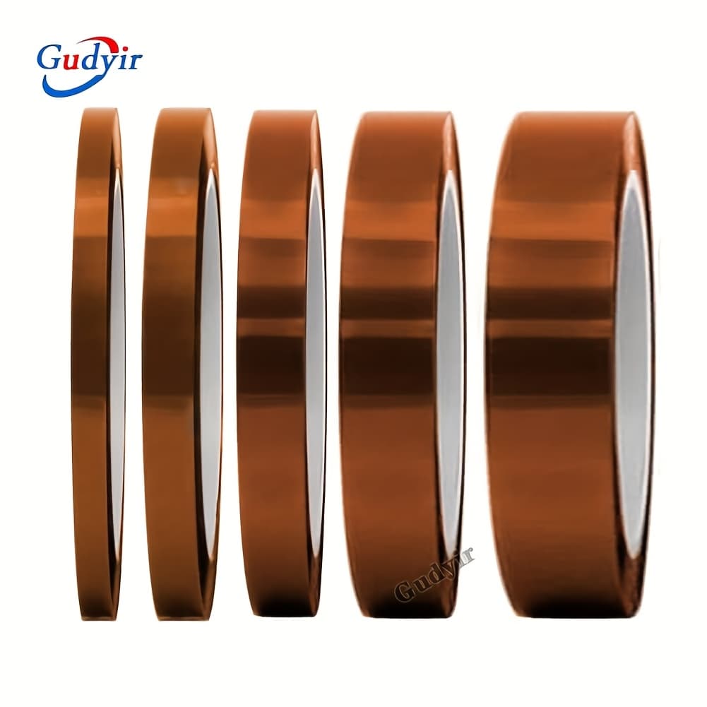 TEMU High Temperature Tape, 5-pack : 1/8", 15/64", 15/64", 15/32", 5/64", Heat Resistant Up To 280°c (536°f)