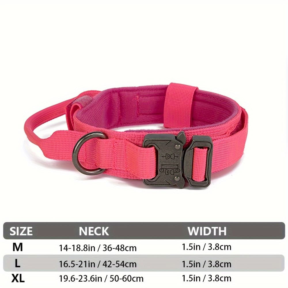 TEMU Large Dog Collar Dog Collar High-strength Nylon Dog Collar For Medium And Large Dogs German Shepherd Labrador Dog Training Supplies