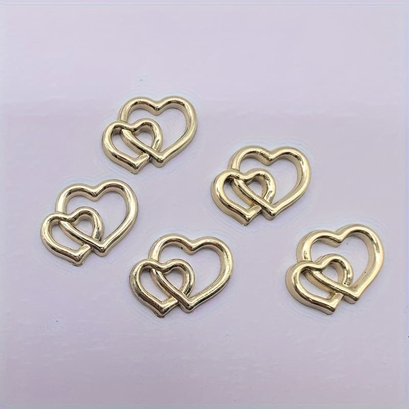 TEMU Electroplate Double Wedding Silvery Golden Color Love For Table Decoration