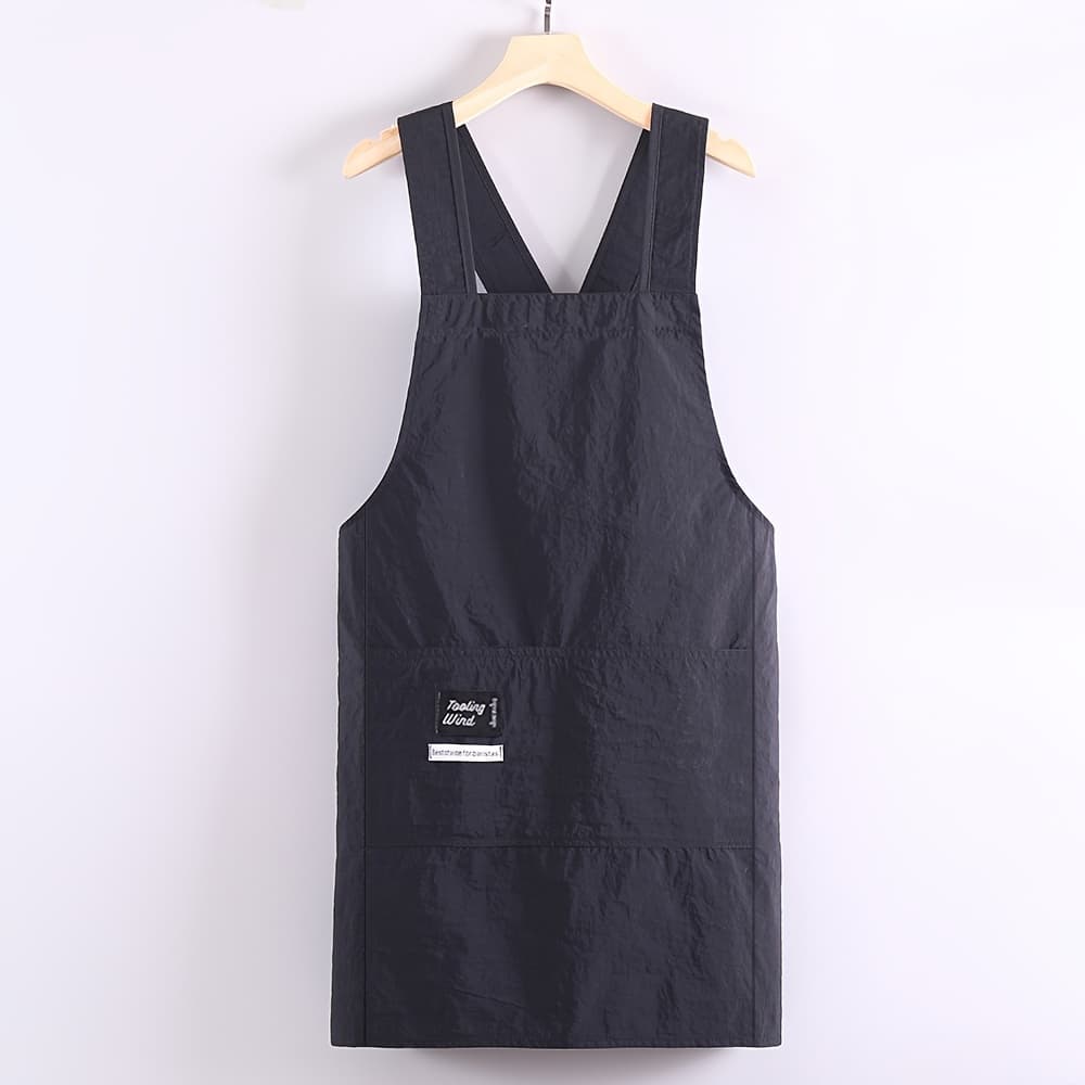 TEMU New Cross-back Sleeveless Apron Kitchen Cooking Work Clothes Restaurant Special Waist Apron Chef