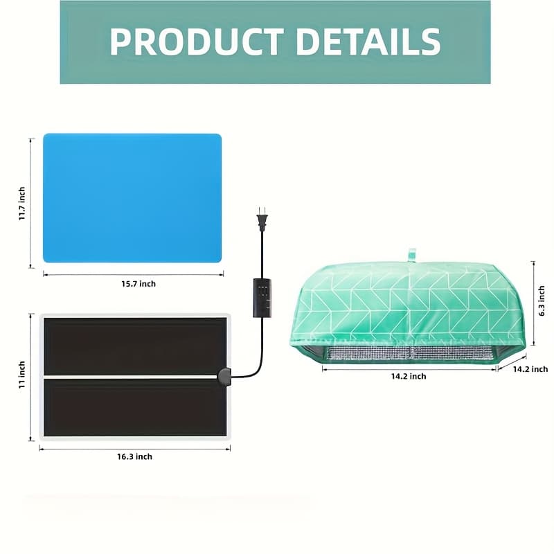 TEMU Faster Auto-off Resin Mat, Lightweight With Timer & Elastic Silicone Mat, Upgrade Curing Machine For Epoxy Molds, Resin Supplies, Silicone Molds