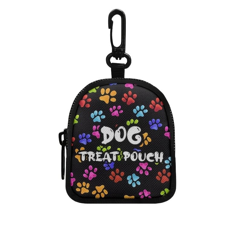 TEMU Dog Training Treat Pouch With Zipper Closure - Portable Polyester Bag For Outdoor Activities And , Suitable For Dog Owners And Trainers' Travel Pet Treat Containers