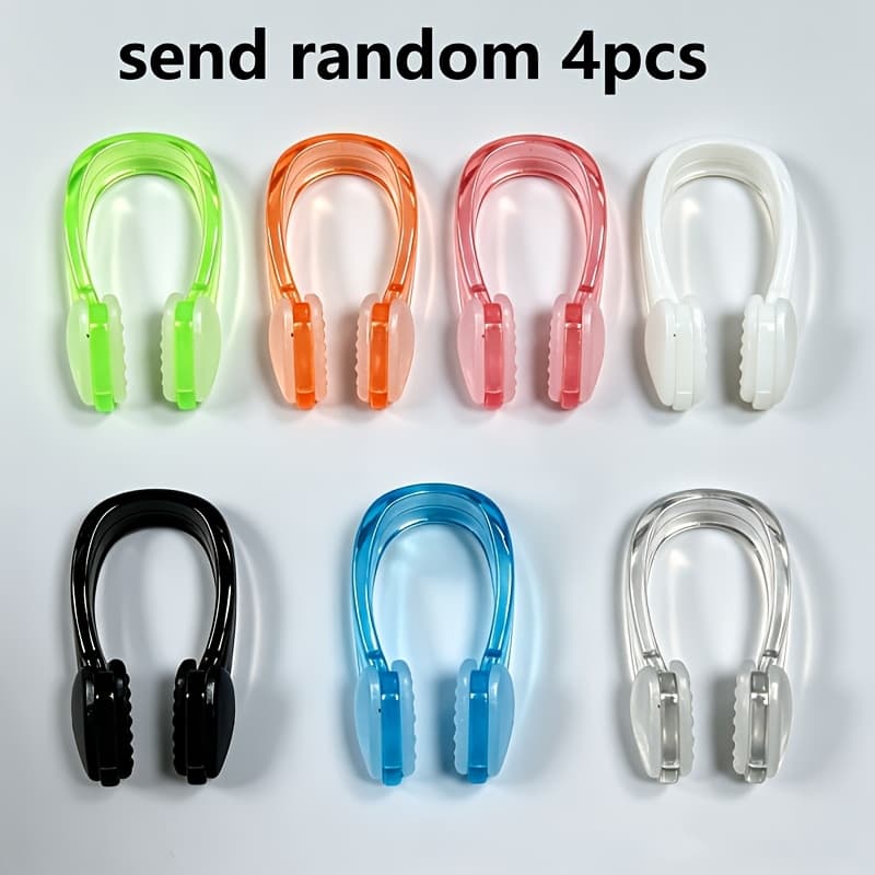 TEMU Random /5/ 8/14pcs Water Sports Nose Clips, Waterproof Swimming Nose Plugs, Water