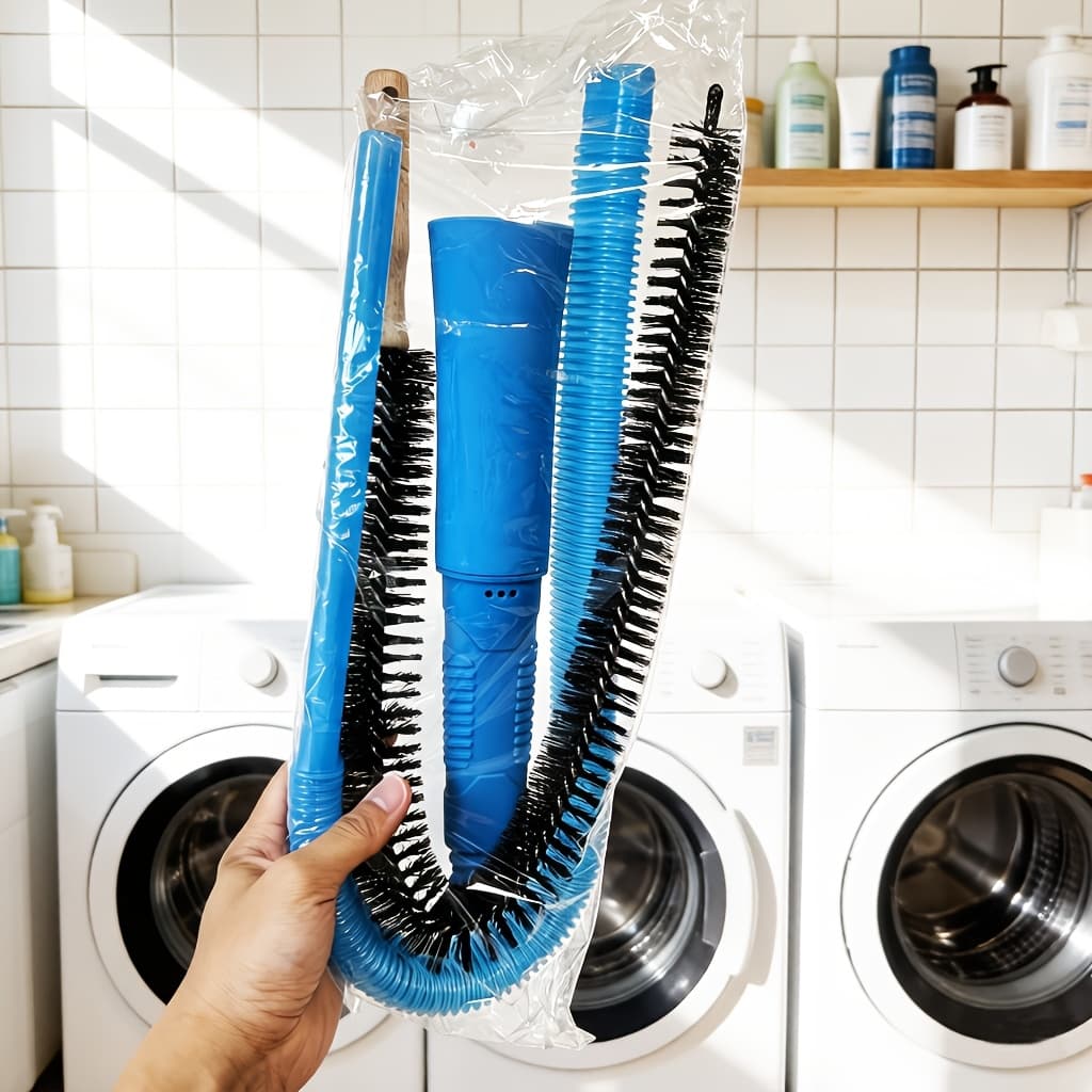 TEMU Practical Vacuum Cleaner Hose And Brush Set, Portable Dryer Vent Cleaning Tool, Dryer Lint Brush, Lint Remover Brush, High-pressure Washer, And Dryer Vent Vacuum Hose With Cleaning Brush