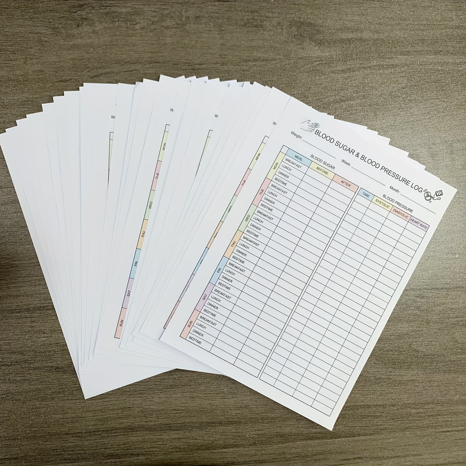 TEMU 54 Pages Blood Sugar & Blood Pressure Log, Track Blood Pressure, Record And Track Blood Sugar Levels A5 (5.8x8.3inch)