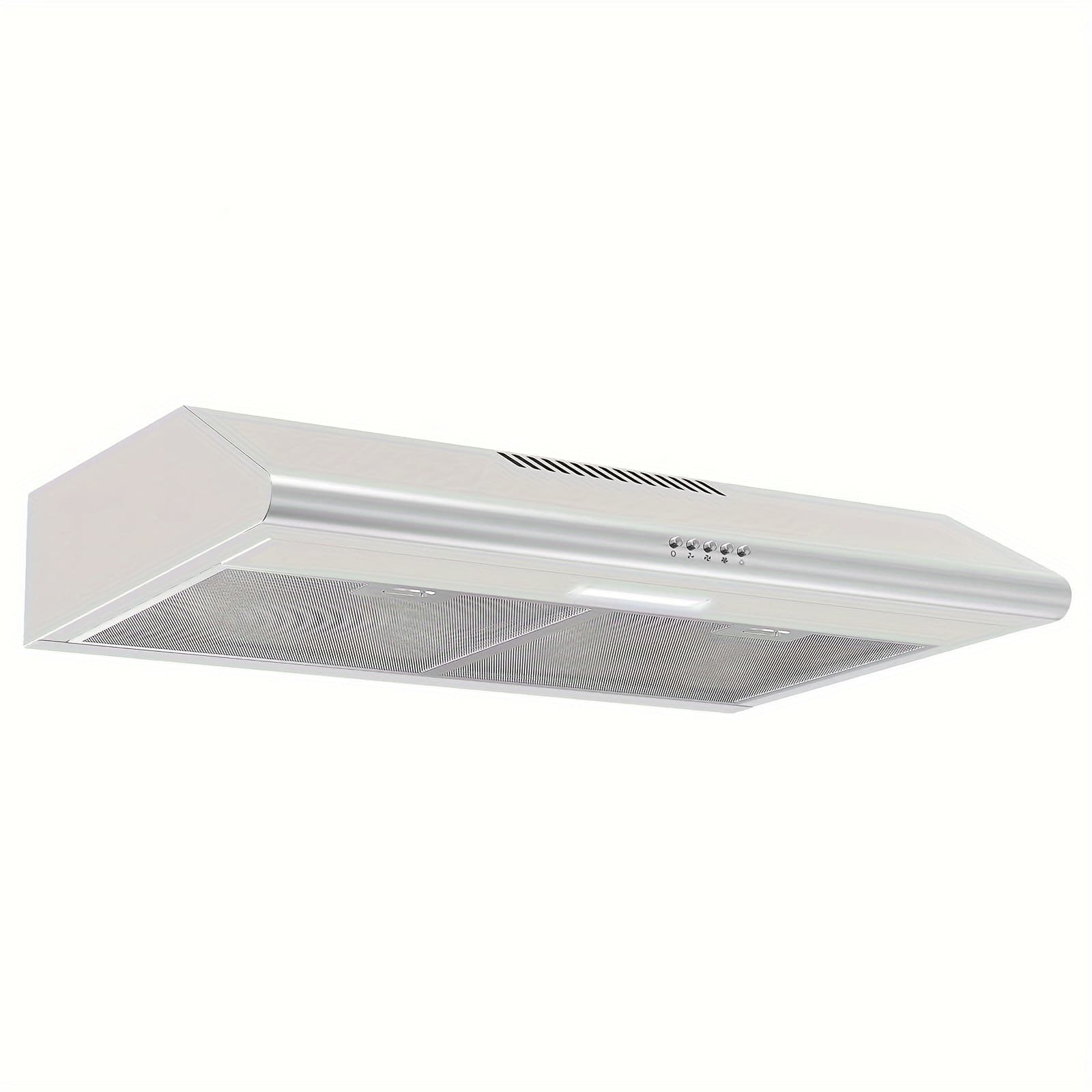 TEMU 30-inch Range Hood, Ductless Range Hood With , Under Cabinet Range Hood, Kitchen Hood With Button Control, Vent Hood With Aluminum Filters, Led Lights, 3-speed Stove Hood Vent