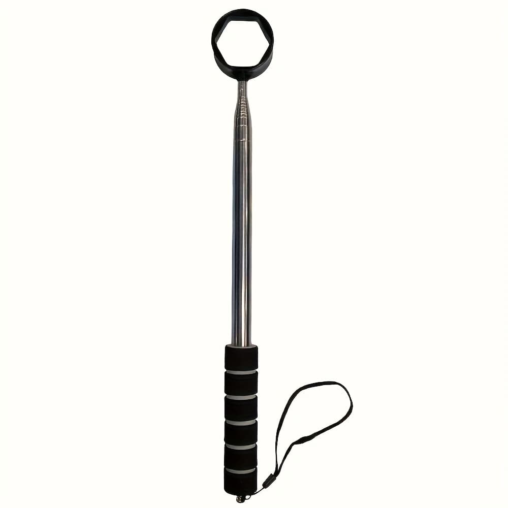 TEMU Retractable Golf Ball Picker, 9-foot Stainless Steel Grabber With Colorful Handle And Adjustable Lanyard, Ideal Gift For Golf Enthusiasts, /black, Golf Accessories