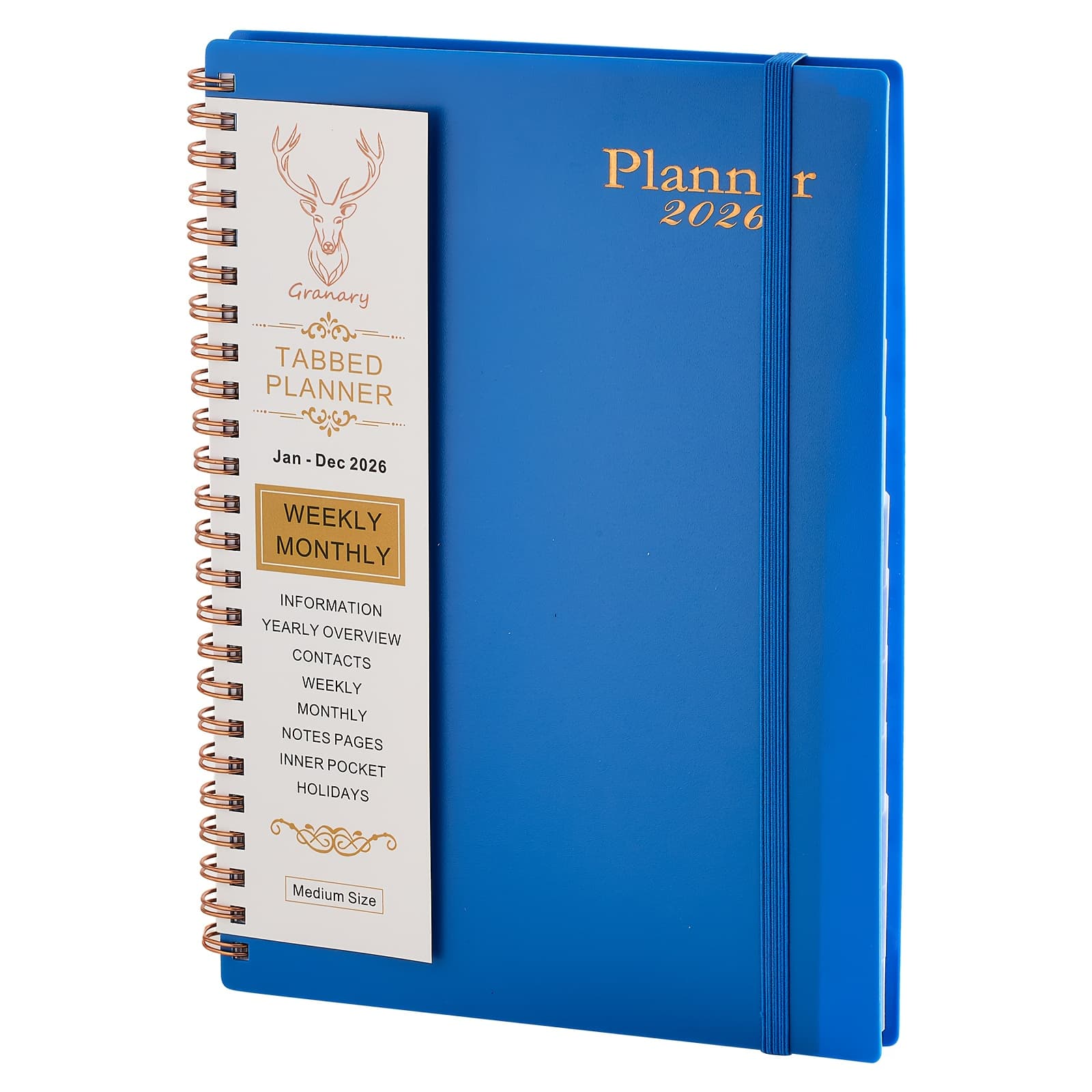 TEMU 2026 Weekly And Monthly Academic Year Calendar Planner, Jan-dec 2026, Daily Agenda Book, College Organizer Notebook, Teachers With Month Tabs, Daily Agenda Book For Teachers And Offices
