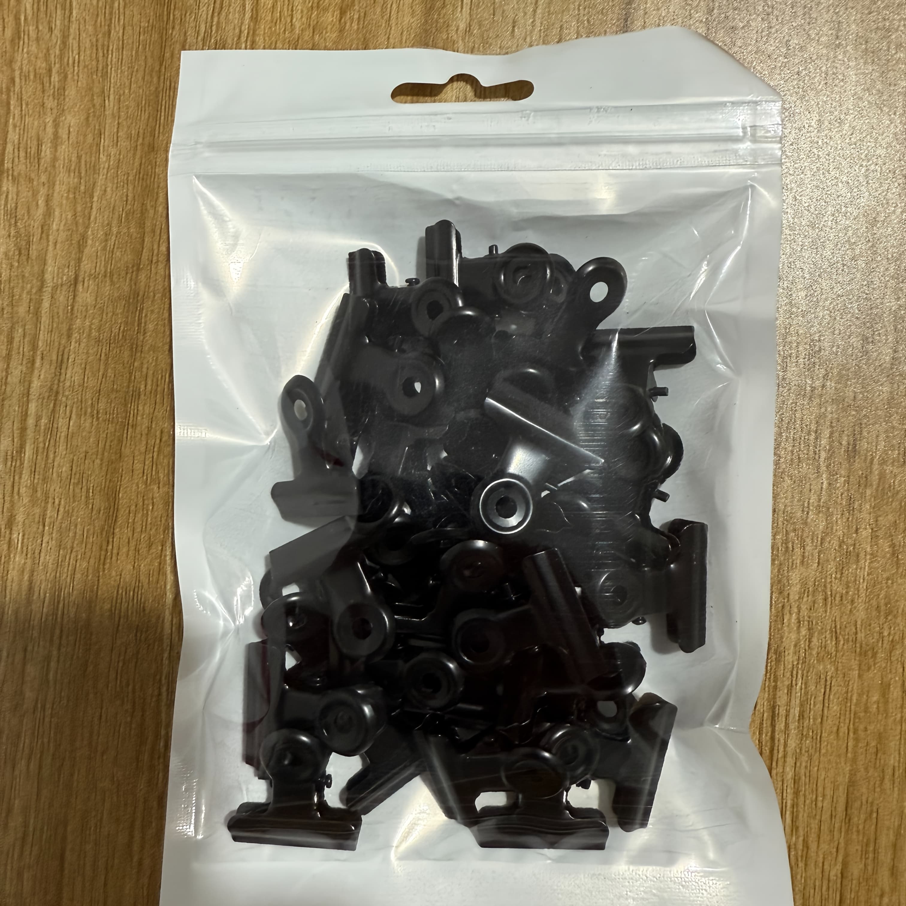 TEMU 30-pack 22mm Black Metal Binder Clips Mini Bulldog Hinge Clips For Photos Labels Office Home Decor Stationery Additions