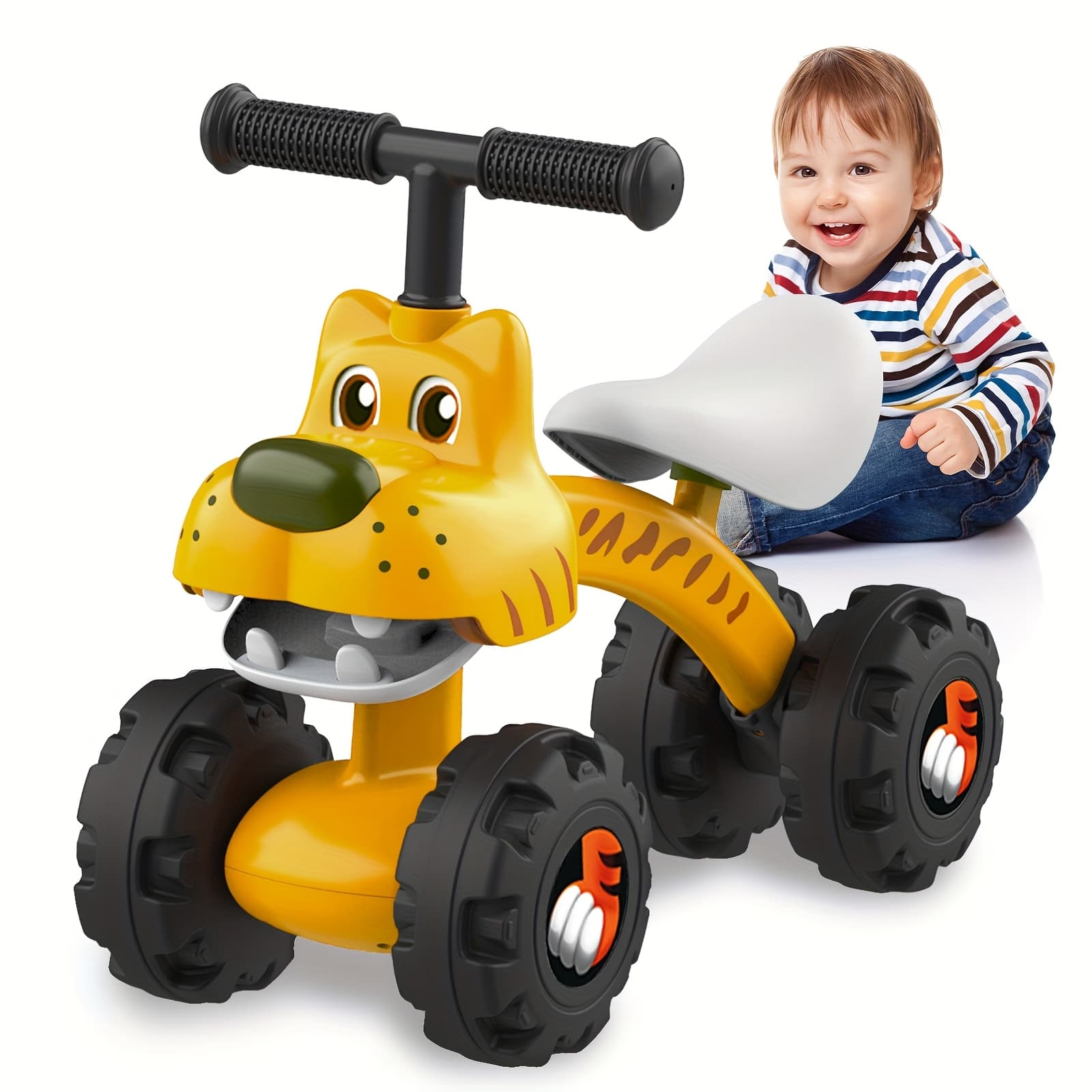 TEMU Baby Balance Bike With 4 Wheels, 10+ Months Toys Gifts, Boy/girl Balance Bike, Toddler Best First Birthday Gifts