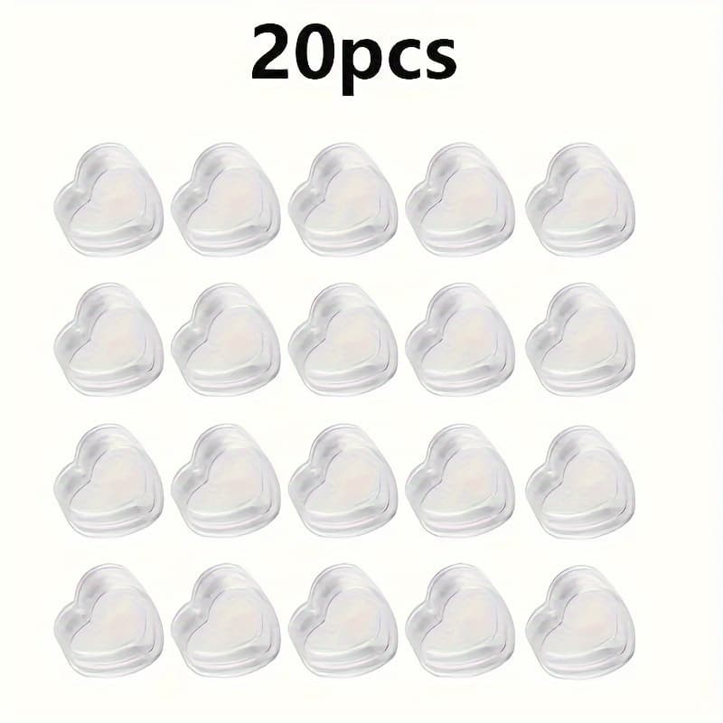 TEMU 20pcs Plastic Heart Shape Empty Bottle Cosmetic Jar Lip Balm Jar Box Container Travel Refillable Bottles Set