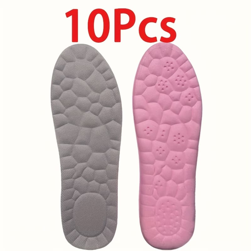 TEMU 10pcs Of Women's Comfortable Insoles - Adaptive , Breathable And Sweat Wicking - Sports And Casual Shoes