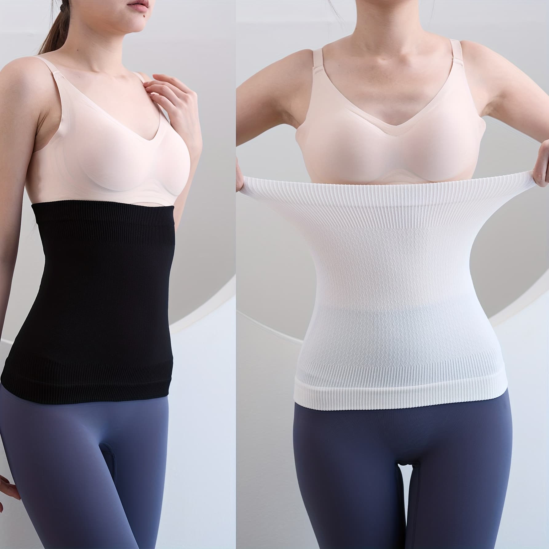 TEMU 2pcs Waist Trainer Belt For Spring/summer, Thin Style, For Travel - Tummy Control - Unisex For Middle-aged And Elderly Men And Women, Waist And Abdominal Belt For Women