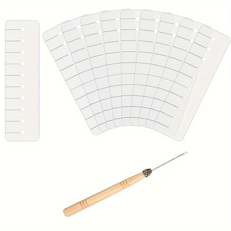 TEMU 10 Hair Extension Heat With 1 Hook Hair Extension Tool, Heat , Fusion Adhesive Protective Template, Hair Extension Puller Pin