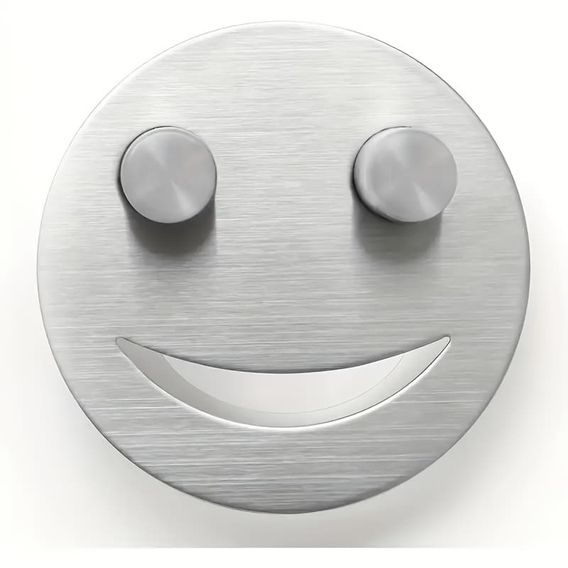TEMU 1pc Stainless Steel Sponge Rack, Fun Smiling , Kitchen Sink Sponge Bracket, Suction Cup Sponge Drain Rack, Nail Free Installation, Home Storage Accessories