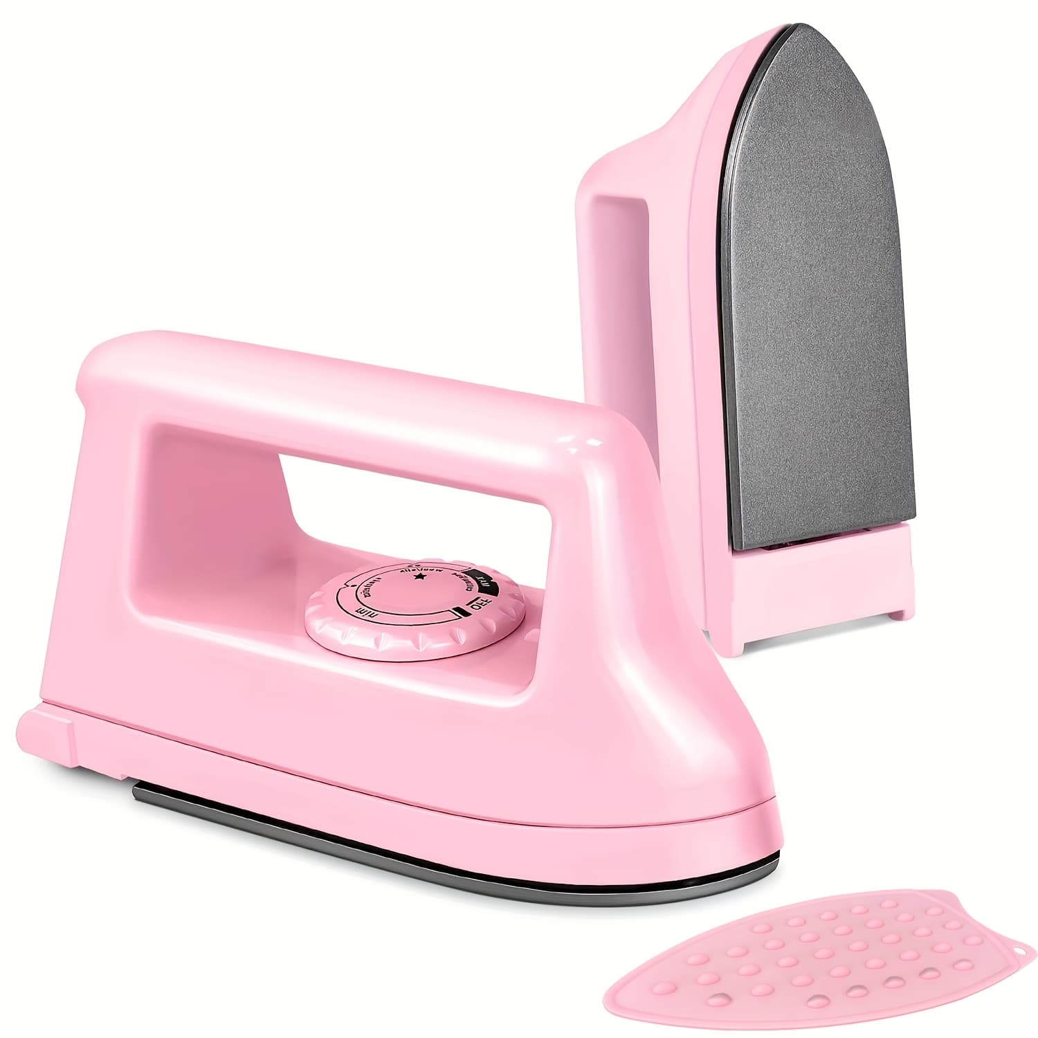 TEMU 1pc Mini Craft Heat Press Mini Portable With Charging Base - 400w, Ideal For T-shirts, Shoes, Bags And Vinyl Projects - Perfect For Travel And Home Use