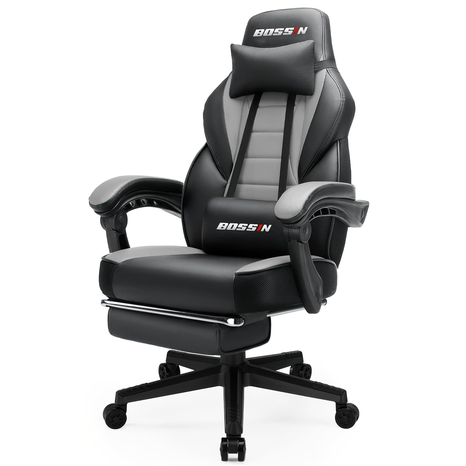 TEMU Gaming Chairs With Footrest, Ergonomic For Adults, Big And Tall Gaming Chair 400lb Weight Capacity, Gaming Computer Gamer Chair With Headrest And Lumbar Support thumbnail 2