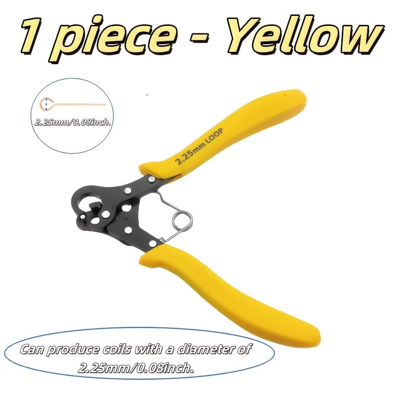 TEMU Copper Wire Ring Pliers | 1.5mm, 2.25mm, 3.0mm - Flat-nose, , 9-pin , Professional Wire Winders, Round-nose Pliers For Necklaces, Earrings, Bracelets, Pendants | Ergonomic Handle