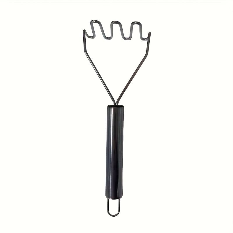 TEMU 1pc Stainless Steel Potato Masher, Wave Potato Masher, Kitchen Gadgets
