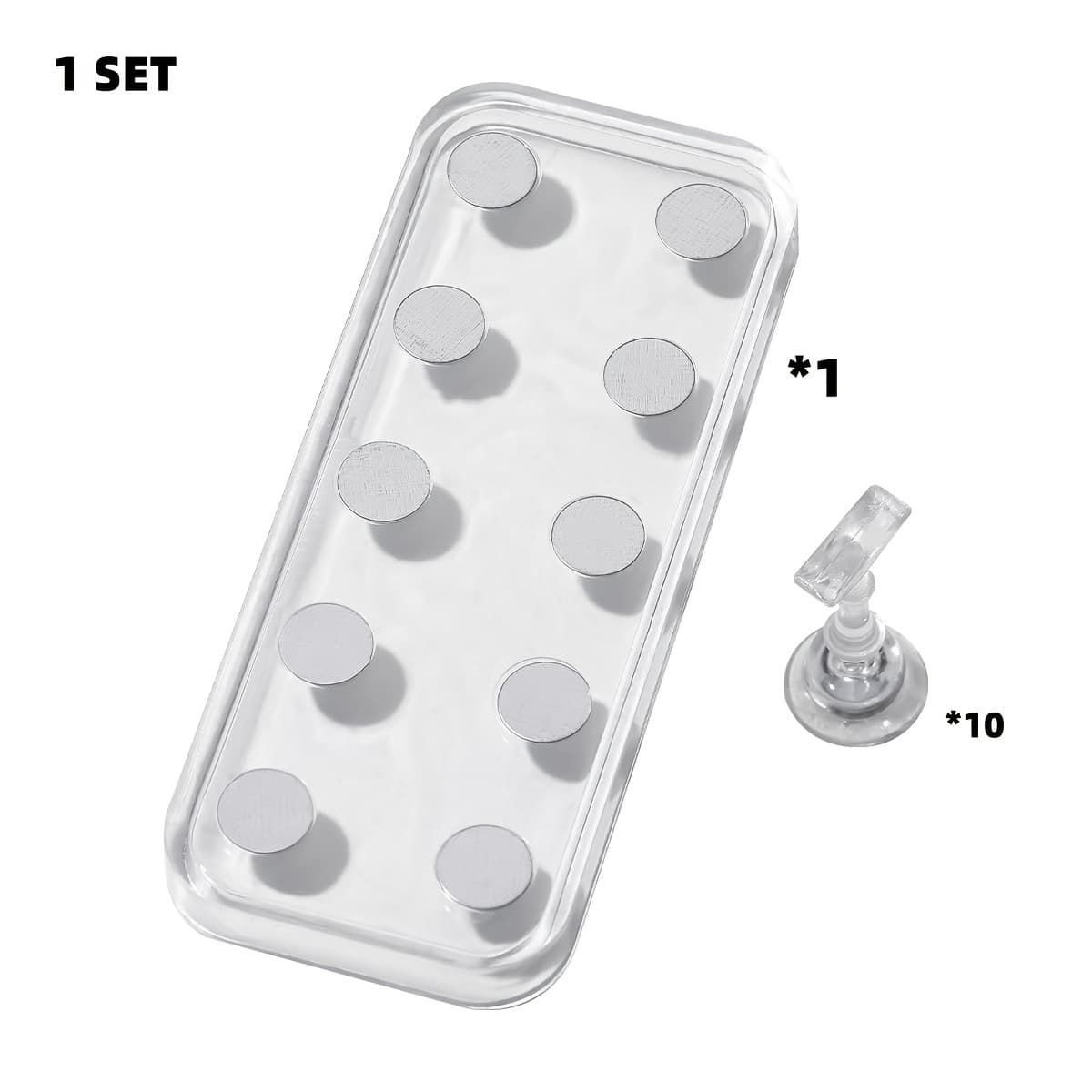 TEMU A Set Of Acrylic Nail Practice Stand With A Nail Holder And Tools