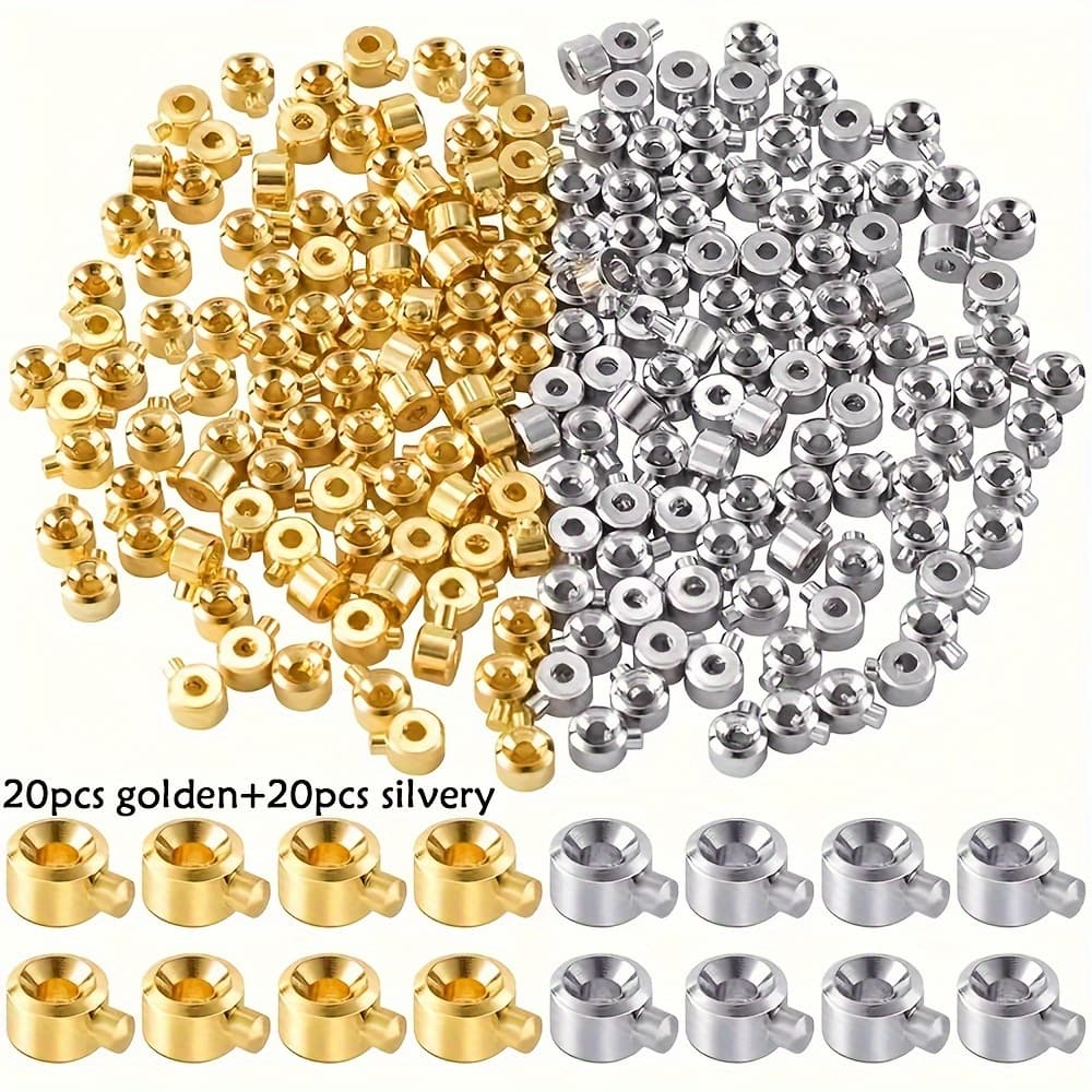 TEMU Beads Bead Caps For Handmade Bracelets Necklaces Earrings Keychains Anklets Jewelry Accessories