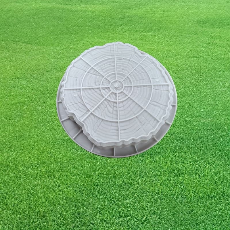 TEMU Landscape Stone Step Mold Imitates The Effect Of Wooden Stakes, And The Plastic Mold Reused. The Outdoor Ground Mold Of Garden Is Beautiful And Practical, Suitable For Cement Step Stones, Gardens