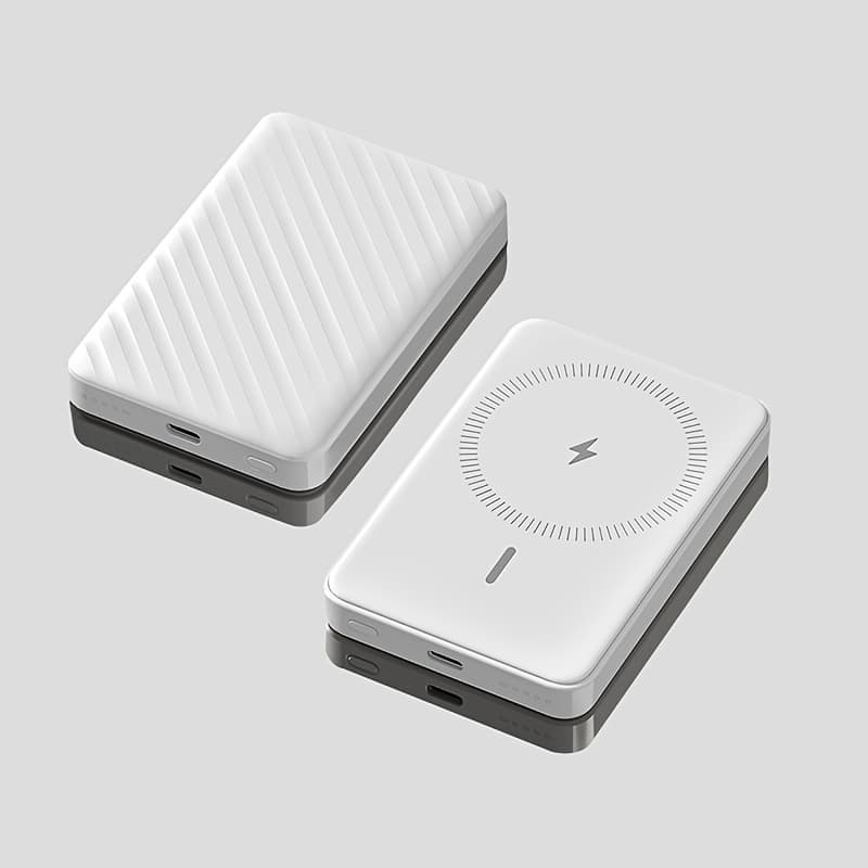 TEMU Slim 5000mah Wireless Power Bank Featuring Magnetic Charging, Of 15w Fast Charging For Iphone 16/15/14/13/12 Models, Ideal For Travel, Business , And Emergency