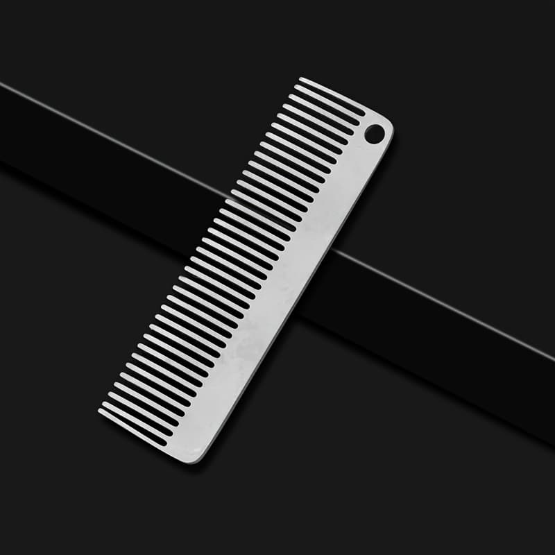 TEMU Pure Titanium Comb For Women, Anti-static, Men's Household Titanium Alloy Massage Comb, Portable
