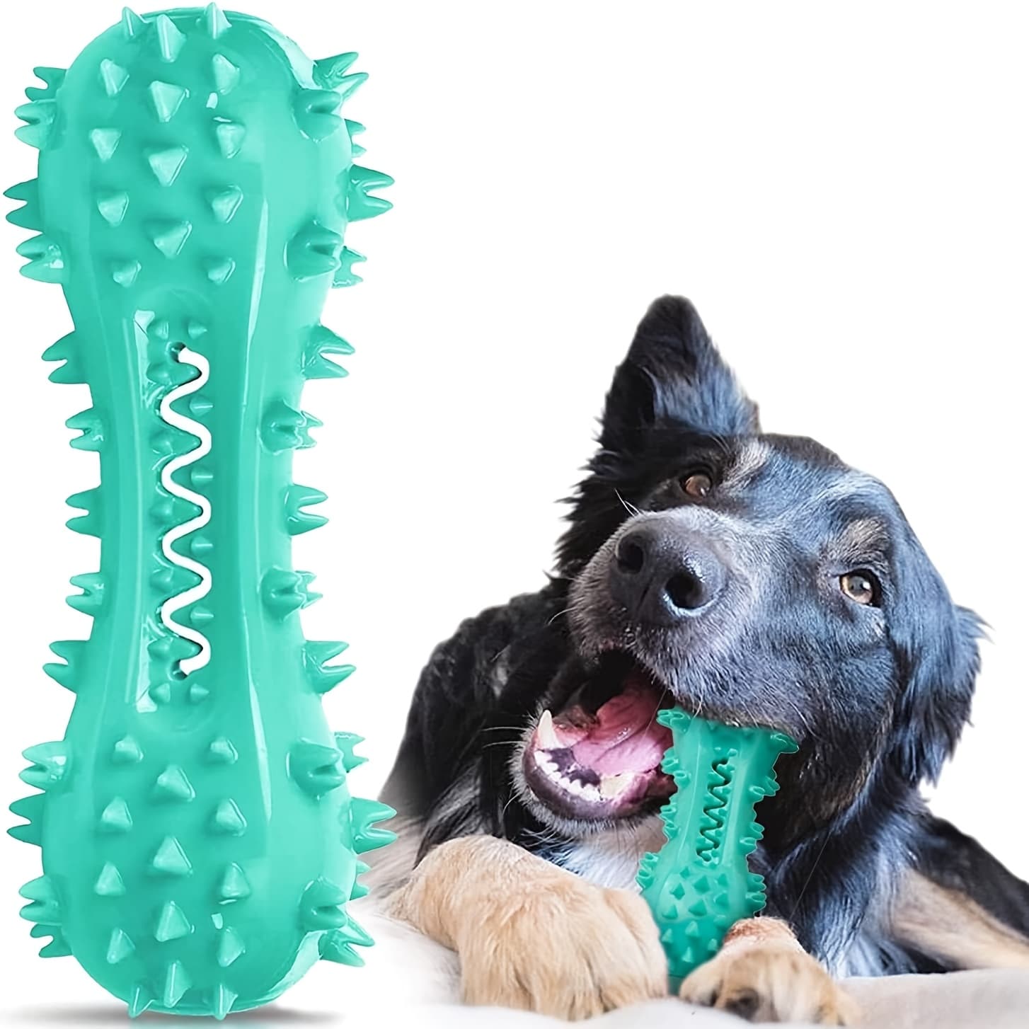 TEMU Dog Chew Toy In Of A Toothbrush, Designed For Cleaning Teeth, Brushing, And Teething, Suitable For Small, Medium, And Large Dogs (blue)