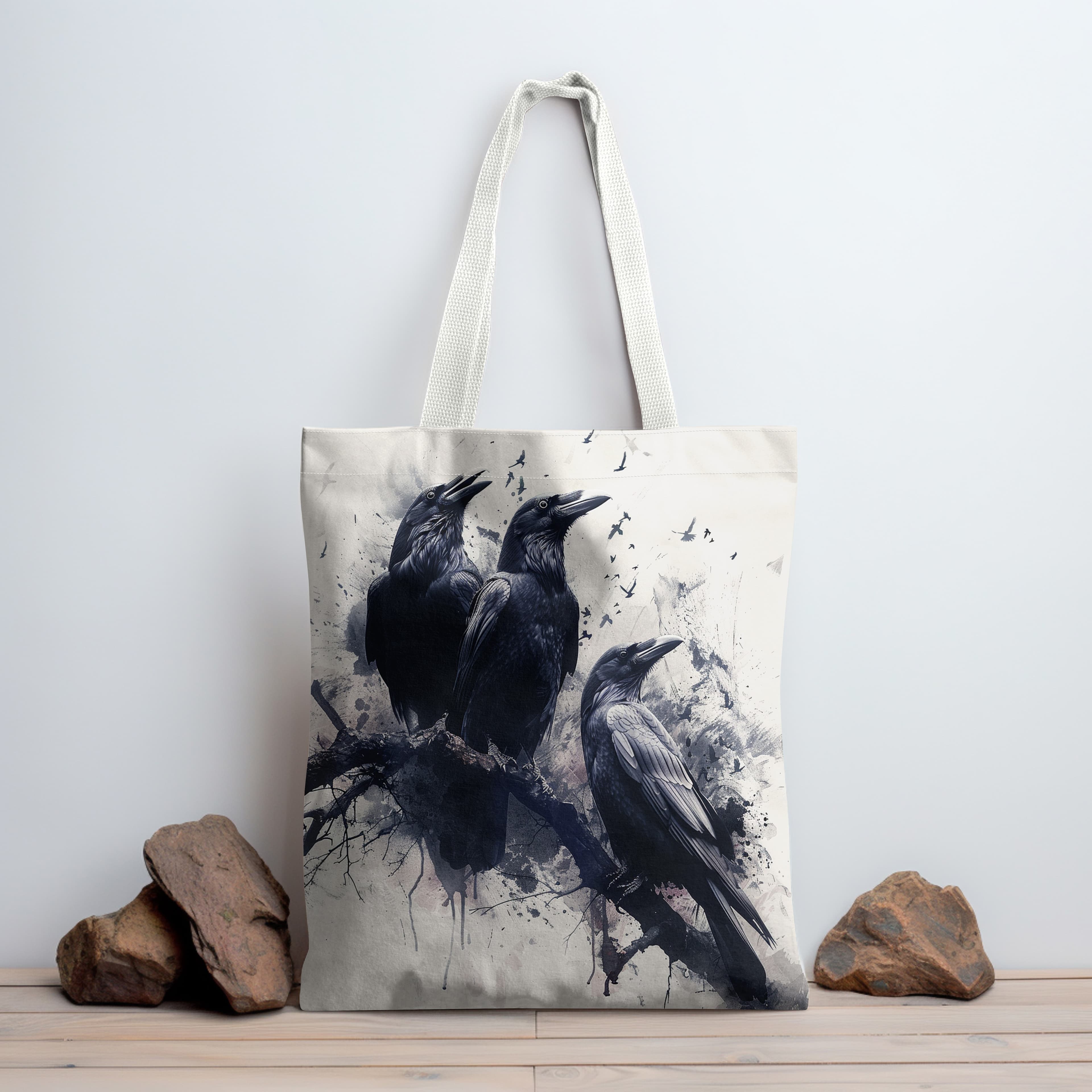 TEMU Canvas Tote Bag With Design, , Machine Washable, Foldable Shopping Bag With Fixed Shoulder Strap For Daily Use