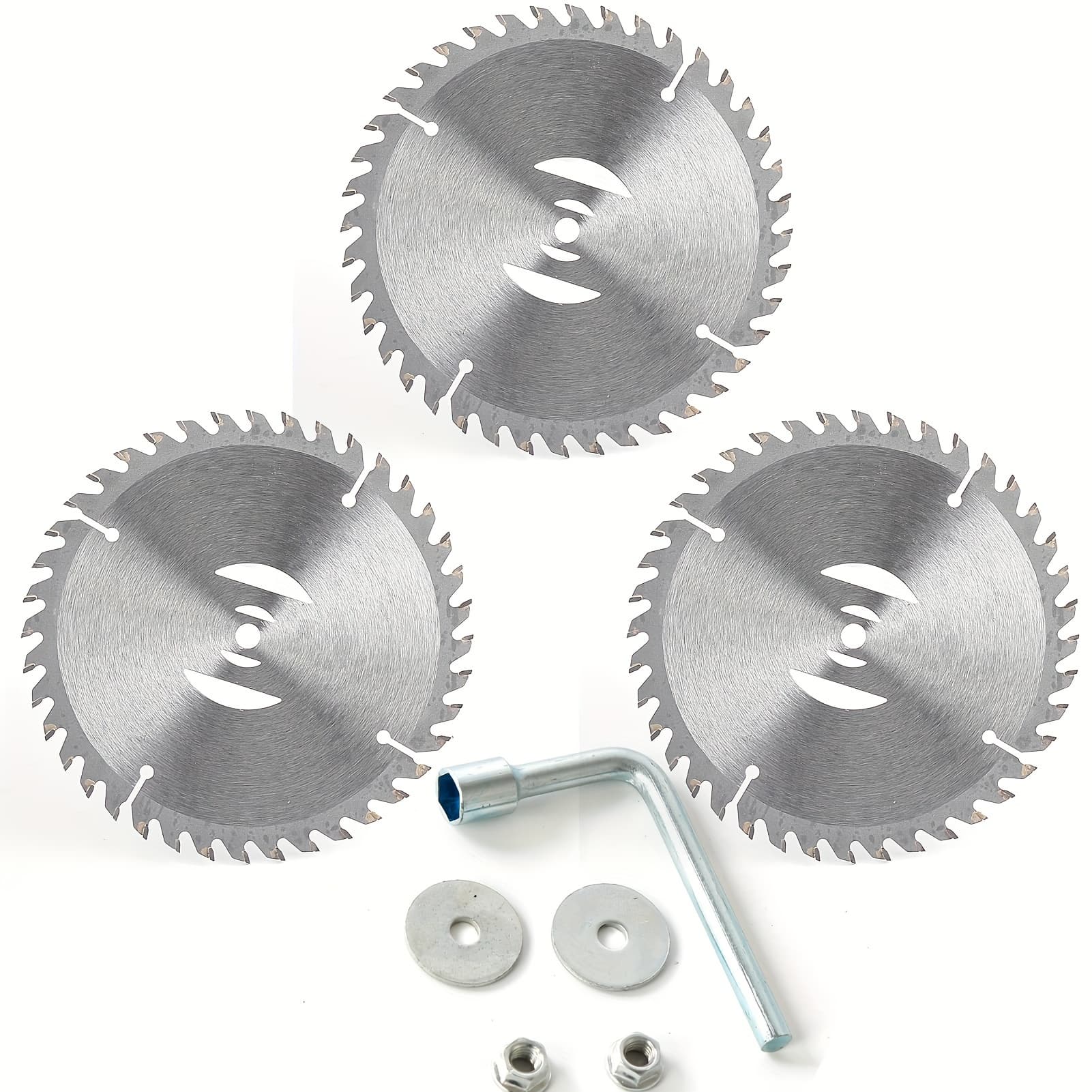 TEMU Grass Trimming Knife Head Replacement Parts - 6 Inch Saw Blade Hole Diameter 8mm, Metal Blade Replacement Parts
