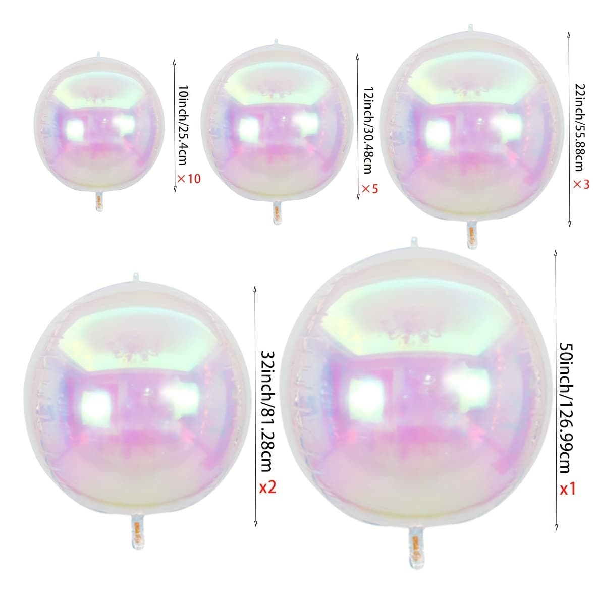 TEMU 21 Sets Of Vibrant 4d Foil Balloons, Ideal For Grand For Party Decorations, Festive Events, Disco Celebrations, Birthday Parties, Weddings, And Anniversaries