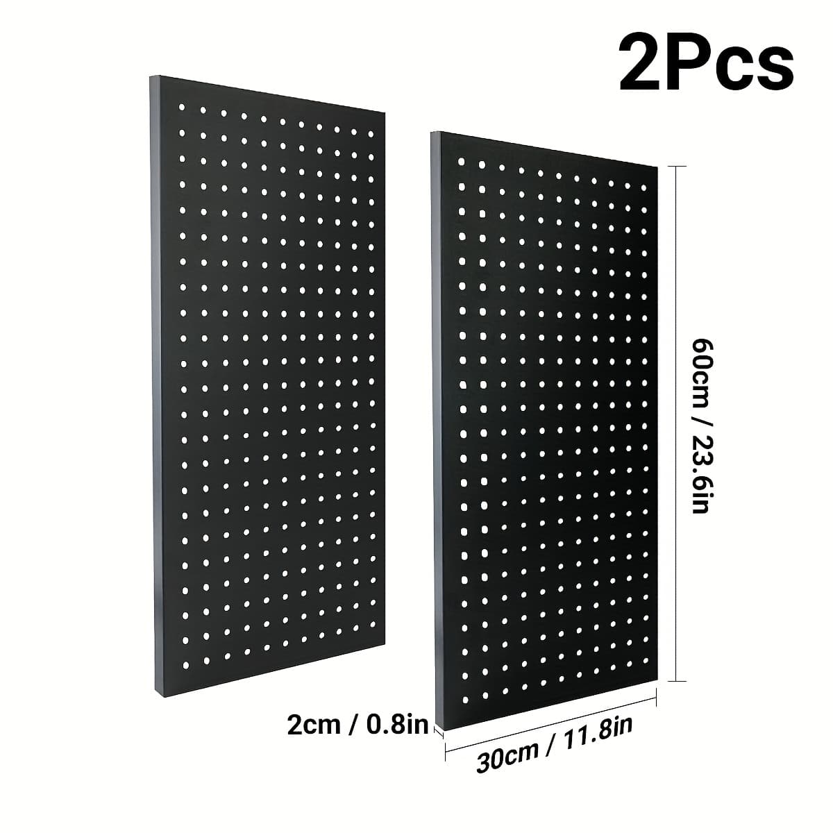 TEMU 2pcs Metal Pegboard Wall Panels For Garage Tool Storage