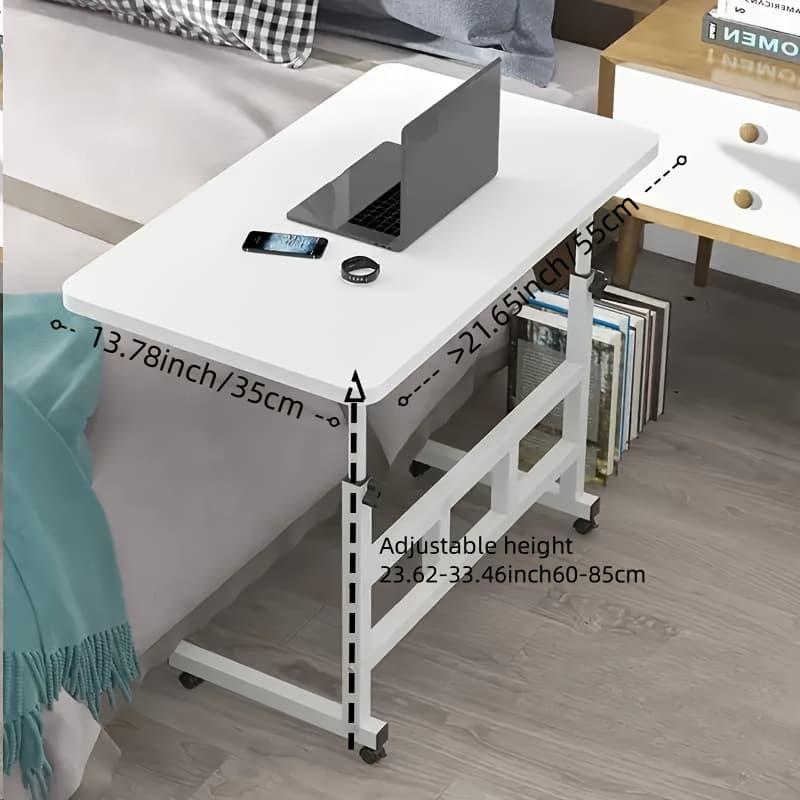 TEMU Bedroom Essential! Mobile Desk With Wheels Storage, Versatile For Bedside, Sofa Side, Office, Storage, Leisure, , To Enhance .