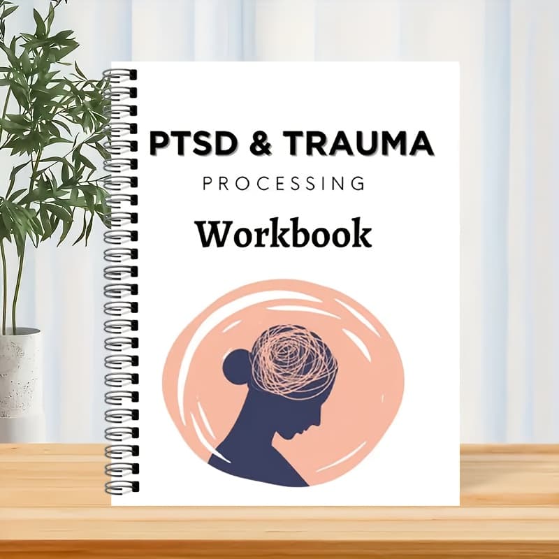 TEMU Workbook For Ptsd And Trauma | Therapy Organizer | Prompts For Safety Plans | Worksheets For Adult Trauma
