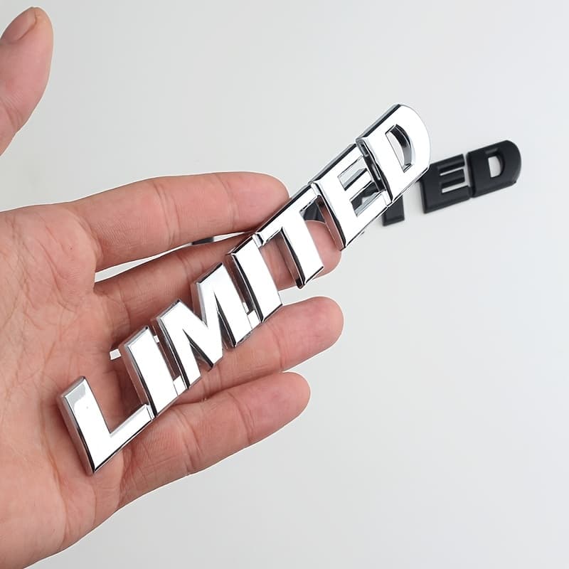 TEMU 1pc, Unique Metal Emblem, Edition Lettering Badge, Stylish And Practical Trunk Emblem - Fender Badge - Side Panel Sticker
