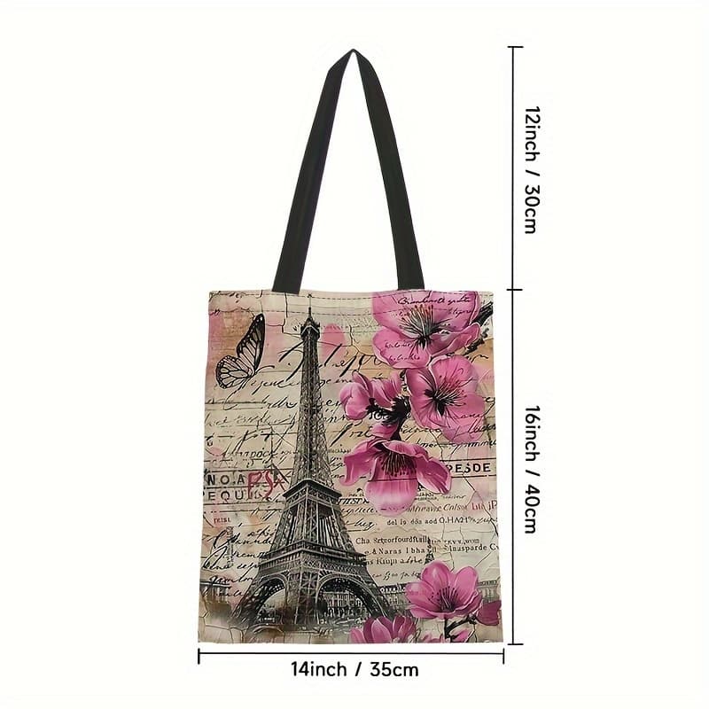 TEMU & Canvas Tote Bag - Lightweight, Reusable Shopping Handbag For Everyday Use