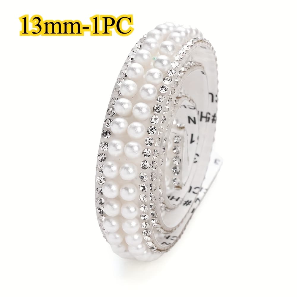 TEMU 10/13/18/20mm Self Adhesive Strip Glass Ribbon Sticker Tape Wedding Clothing Home Event Car Phone Wedding Clothing Home Decoration